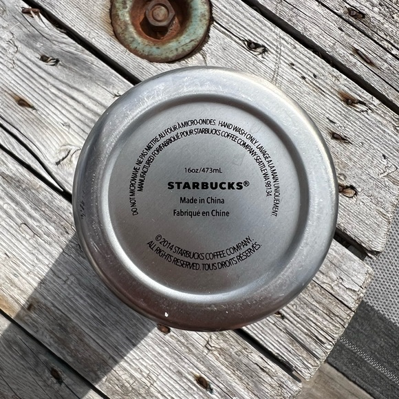 STARBUCKS / Stainless Steel Cold Tumbler Circa 2014 - Picture 3 of 3